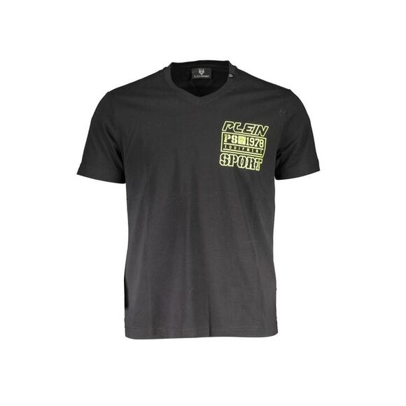 Plein Sport Black Cotton Men Men's T-Shirt